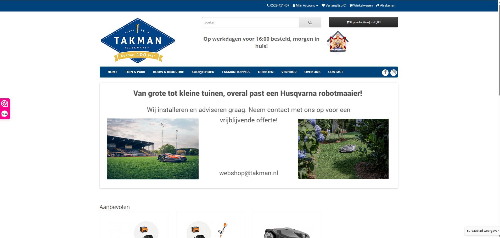 Nieuwe webshop 