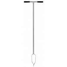 GRONDBOOR - VERZINKT STAAL - 7 CM - RUBBEREN HANDVATTEN