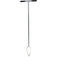 GRONDBOOR - VERZINKT STAAL - 10 CM - RUBBEREN HANDVATTEN