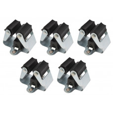 GEREEDSCHAPSHOUDERS - 5 STUKS - RUBBER - INCL. BEVESTIGINGSSCHROEVEN