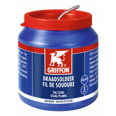 GRIFFON DRAADSOLDEER TIN/LOOD 40/60 HARSKERN - POT 500G 3MM ACTIE