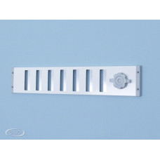 SCHUIFROOSTER MET GAAS 500X90MM ALUMINIUM WIT