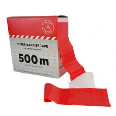 AFZETLINT HDPE ROOD/WIT 80 MM X 500 M X 35µ ACTIE