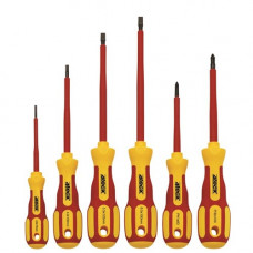 4TECX SCHROEVENDRAAIERSET VDE 6-DELIG PH-GLEUF