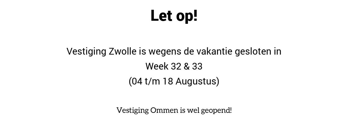 vakantie